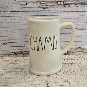 Rae Dunn "Champs" Ceramic Beer Stein